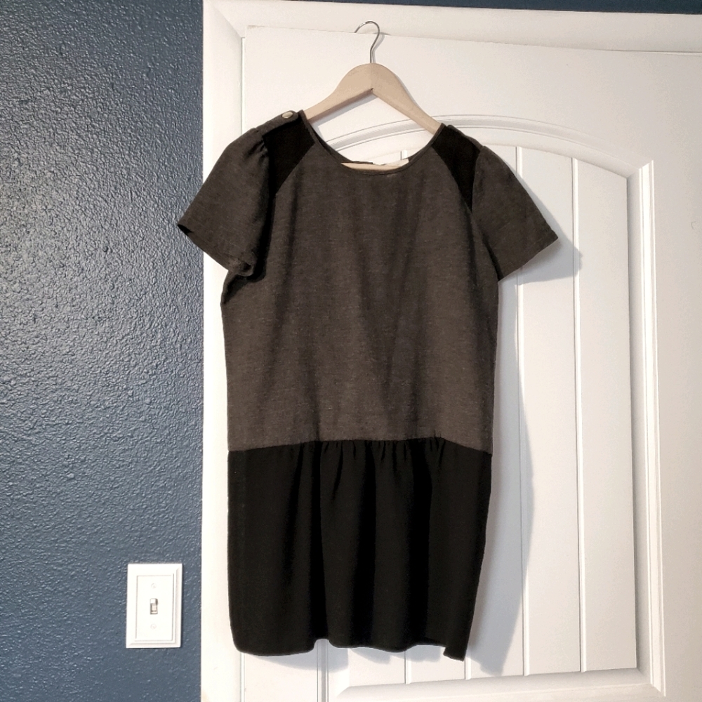 Sezane Black & Grey Dress